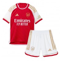 Dětský fotbalový dres Arsenal 2023-24 Domácí Krátký Rukáv (+ trenýrky)